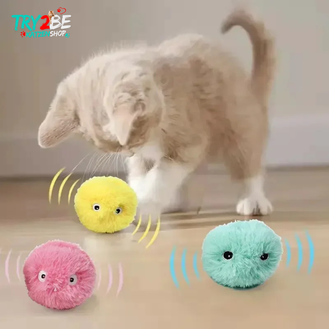 Interaktiver Spielzeugball Bewegung, Geräusche und Katzenminze